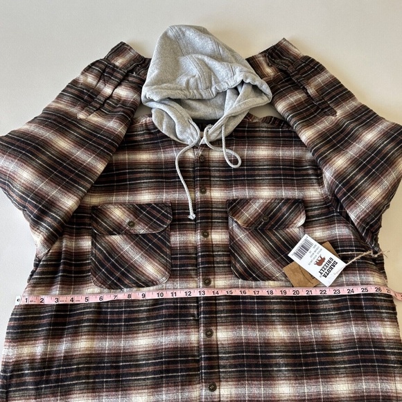 Dakota Grizzly Men's Providence Quilted Shirt Jacket in Rust Size 2X NEW - Picture 5 of 7